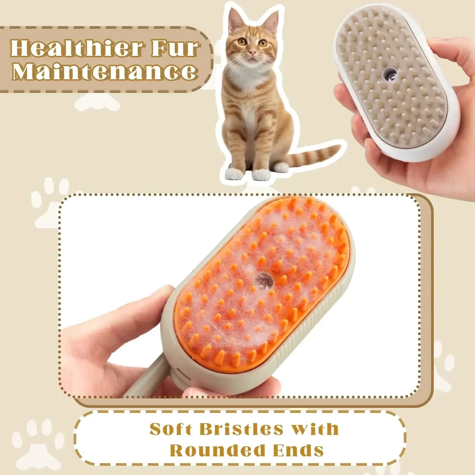 Pet Wonder™ 3-in-1 Steamy Pet Brush