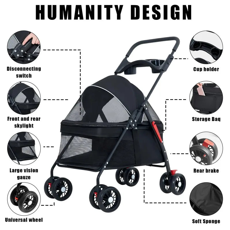 Pet Stroller (Dogs, Cats)